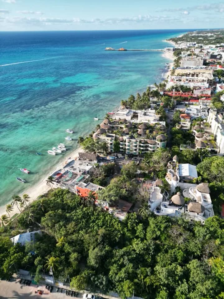 View of Downtown Playa del Carmen